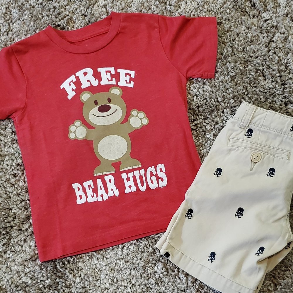 2/ $10 Toddler Boy Short  & T-shirt Bundle  Sz 3T